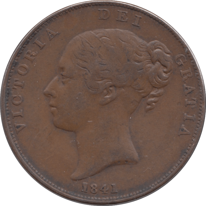 1841 PENNY ( VF ) - Penny - Cambridgeshire Coins