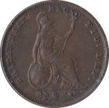 1842 FARTHING ( GVF ) - Farthing - Cambridgeshire Coins