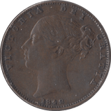 1842 FARTHING ( GVF ) - Farthing - Cambridgeshire Coins