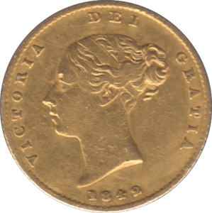 1842 GOLD HALF SOVEREIGN ( GVF ) - HALF SOVEREIGN - Cambridgeshire Coins