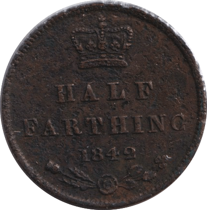 1842 HALF FARTHING ( VF ) - HALF FARTHING - Cambridgeshire Coins