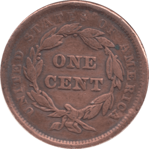 1842 USA ONE CENT - WORLD COINS - Cambridgeshire Coins