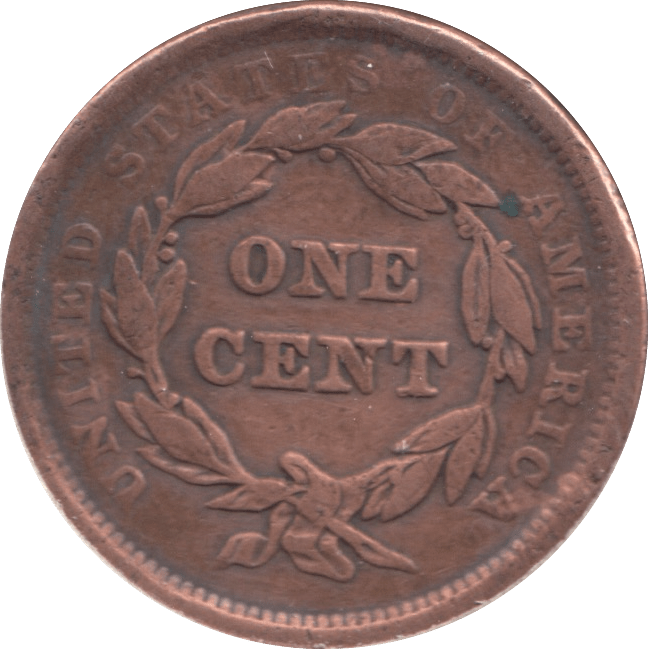 1842 USA ONE CENT - WORLD COINS - Cambridgeshire Coins