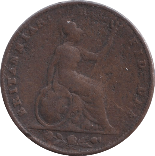 1843 FARTHING ( FAIR ) - FARTHING - Cambridgeshire Coins