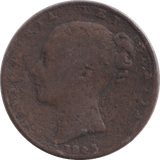 1843 FARTHING ( FAIR ) - FARTHING - Cambridgeshire Coins