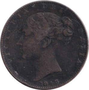 1843 FARTHING ( FINE ) - FARTHING - Cambridgeshire Coins