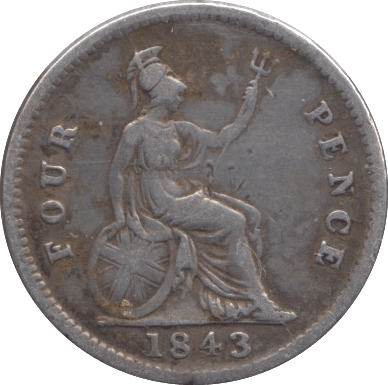 1843 FOURPENCE ( GF ) - Fourpence - Cambridgeshire Coins