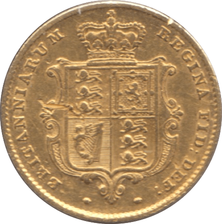 1843 GOLD HALF SOVEREIGN ( VF ) - HALF SOVEREIGN - Cambridgeshire Coins