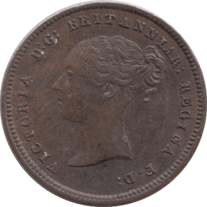 1843 HALF FARTHING ( EF ) - Half Farthing - Cambridgeshire Coins