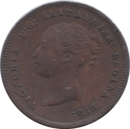 1843 HALF FARTHING ( GVF ) 4 - Half Farthing - Cambridgeshire Coins