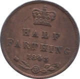 1843 HALF FARTHING ( GVF ) 4 - Half Farthing - Cambridgeshire Coins