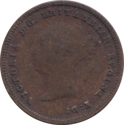 1843 HALF FARTHING ( VF ) - Half Farthing - Cambridgeshire Coins