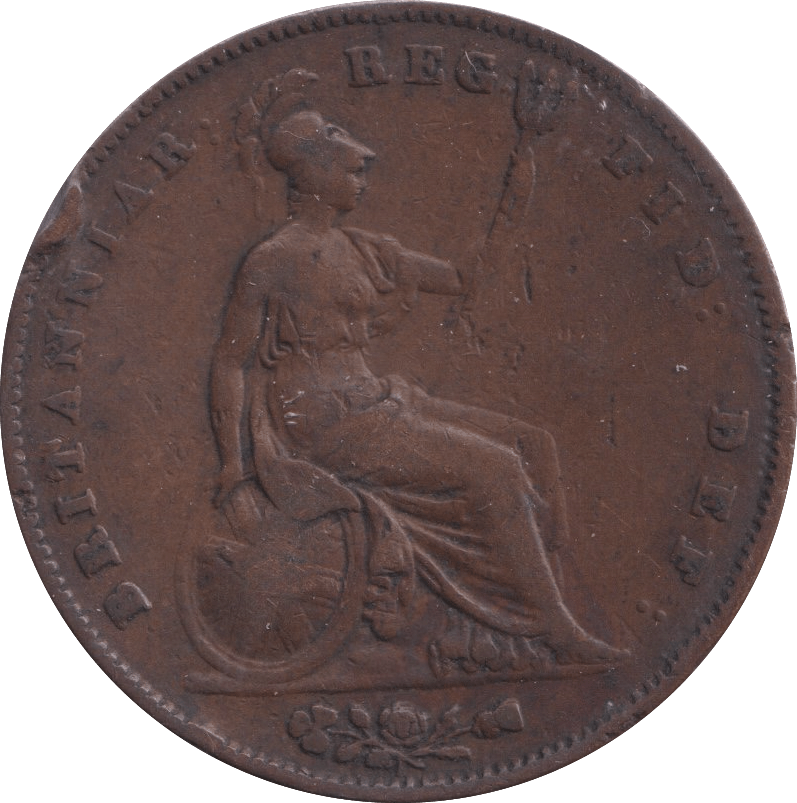 1843 PENNY ( FINE ) - PENNY - Cambridgeshire Coins