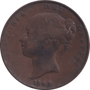 1843 PENNY ( FINE ) - PENNY - Cambridgeshire Coins