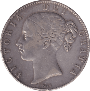 1844 CROWN ( GF ) - CROWN - Cambridgeshire Coins