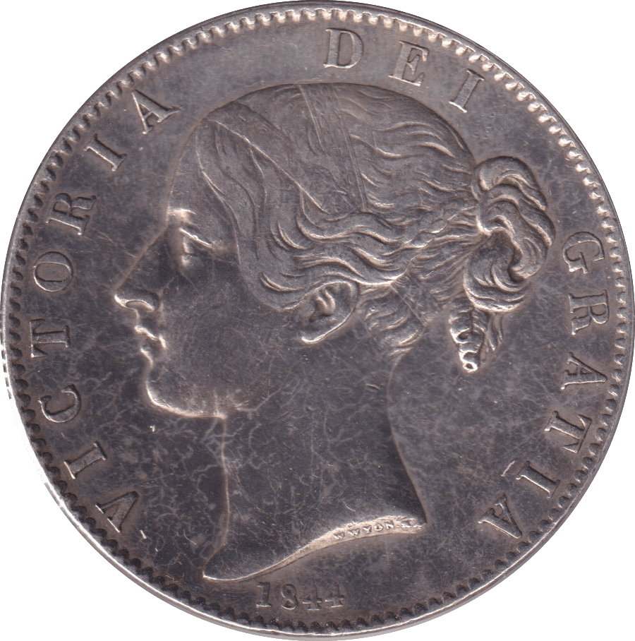 1844 CROWN ( GVF ) - CROWN - Cambridgeshire Coins