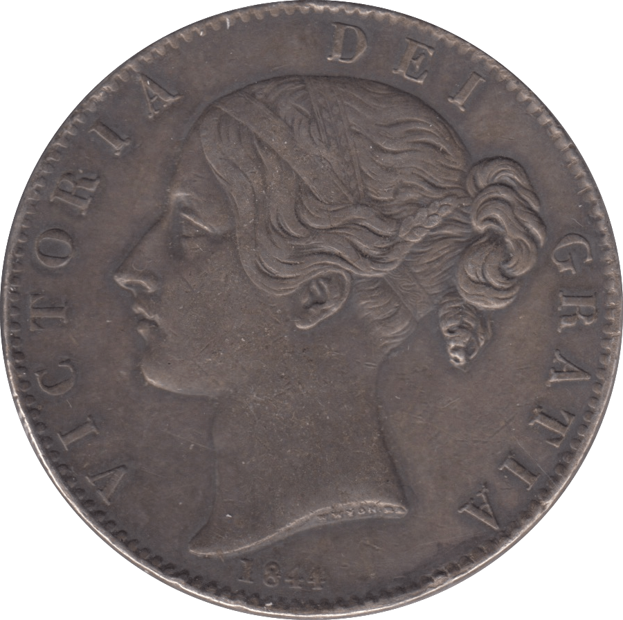 1844 CROWN ( VF ) - CROWN - Cambridgeshire Coins