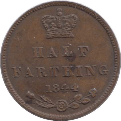 1844 HALF FARTHING ( AUNC ) - Half Farthing - Cambridgeshire Coins