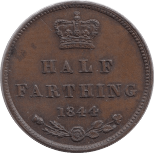 1844 HALF FARTHING ( EF ) 3 - Half Farthing - Cambridgeshire Coins