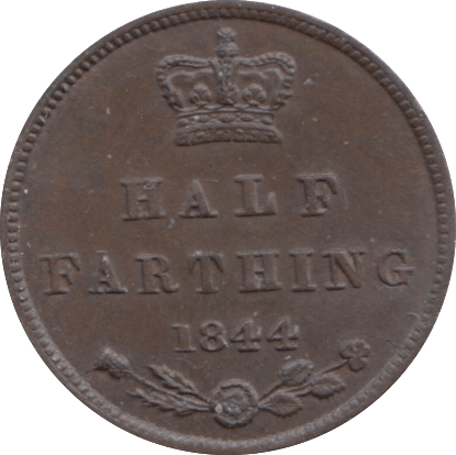 1844 HALF FARTHING ( EF ) - Half Farthing - Cambridgeshire Coins