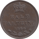 1844 HALF FARTHING ( EF ) - Half Farthing - Cambridgeshire Coins