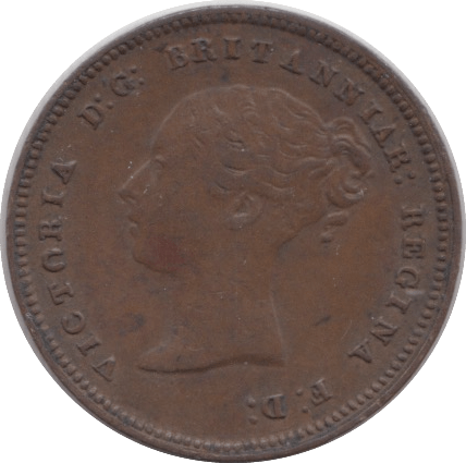 1844 HALF FARTHING ( EF ) - Half Farthing - Cambridgeshire Coins