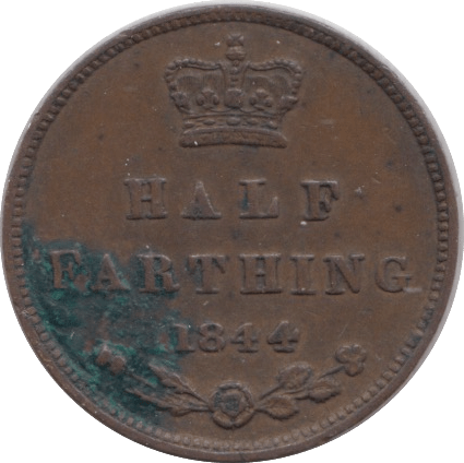 1844 HALF FARTHING ( EF ) - Half Farthing - Cambridgeshire Coins