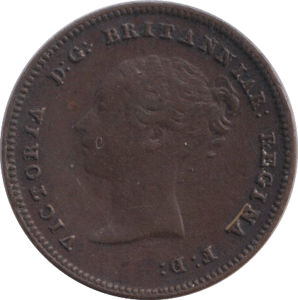 1844 HALF FARTHING ( GVF ) 1 - HALF FARTHING - Cambridgeshire Coins