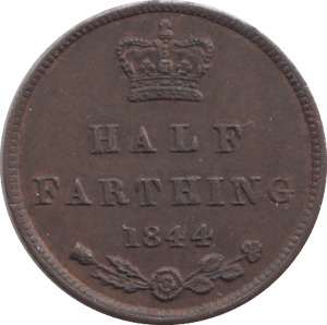 1844 HALF FARTHING ( GVF ) 2 - Half Farthing - Cambridgeshire Coins