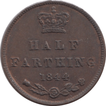 1844 HALF FARTHING ( GVF ) 2 - Half Farthing - Cambridgeshire Coins