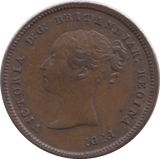 1844 HALF FARTHING ( GVF ) - Half Farthing - Cambridgeshire Coins