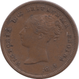 1844 HALF FARTHING ( GVF ) - Half Farthing - Cambridgeshire Coins