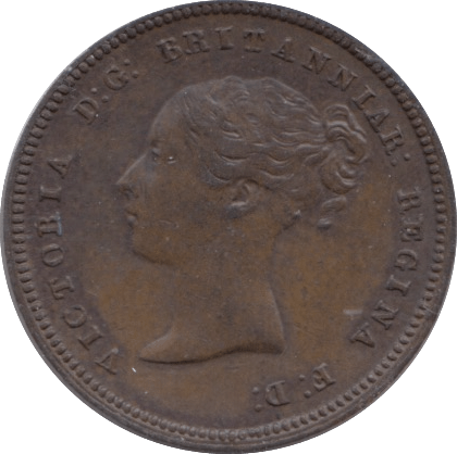 1844 HALF FARTHING ( UNC ) 3 - Half Farthing - Cambridgeshire Coins