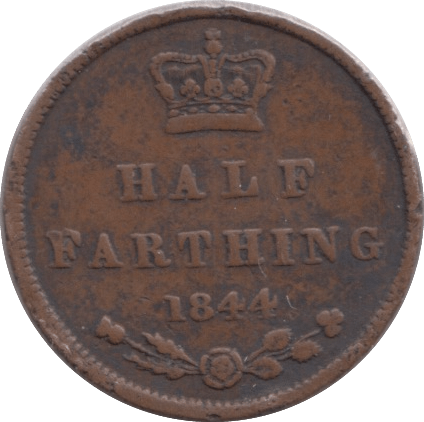 1844 HALF FARTHING ( VF ) 2 - Half Farthing - Cambridgeshire Coins