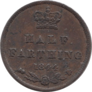 1844 HALF FARTHING ( VF ) - Half Farthing - Cambridgeshire Coins