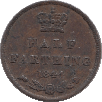 1844 HALF FARTHING ( VF ) - Half Farthing - Cambridgeshire Coins