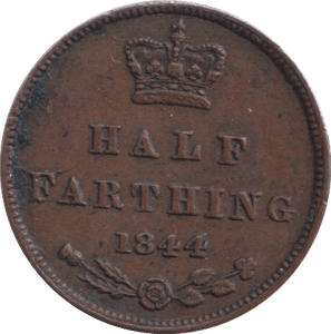 1844 HALF FARTHING ( VF ) - HALF FARTHING - Cambridgeshire Coins