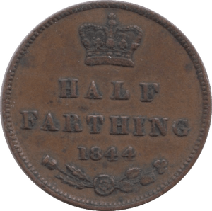 1844 HALF FARTHING ( VF ) - Half Farthing - Cambridgeshire Coins