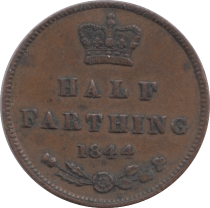 1844 HALF FARTHING ( VF ) - Half Farthing - Cambridgeshire Coins