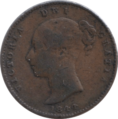 1844 THIRD FARTHING ( VF ) - One Third Farthing - Cambridgeshire Coins