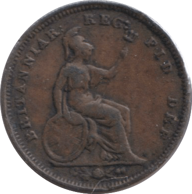 1844 THIRD FARTHING ( VF ) - One Third Farthing - Cambridgeshire Coins