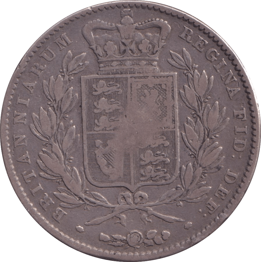 1845 CROWN ( FINE ) - Crown - Cambridgeshire Coins