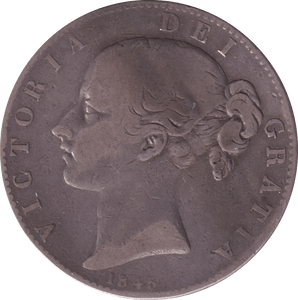 1845 CROWN ( FINE ) - Crown - Cambridgeshire Coins