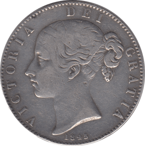 1845 CROWN ( GF ) - Crown - Cambridgeshire Coins