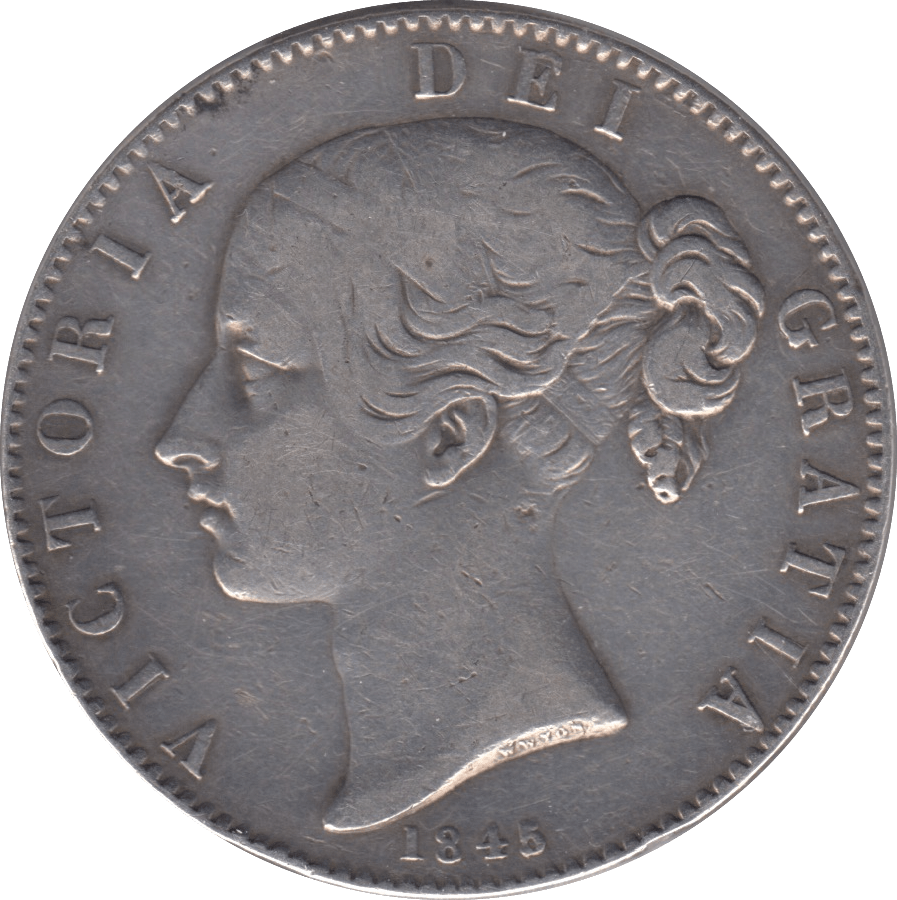 1845 CROWN ( GF ) - Crown - Cambridgeshire Coins