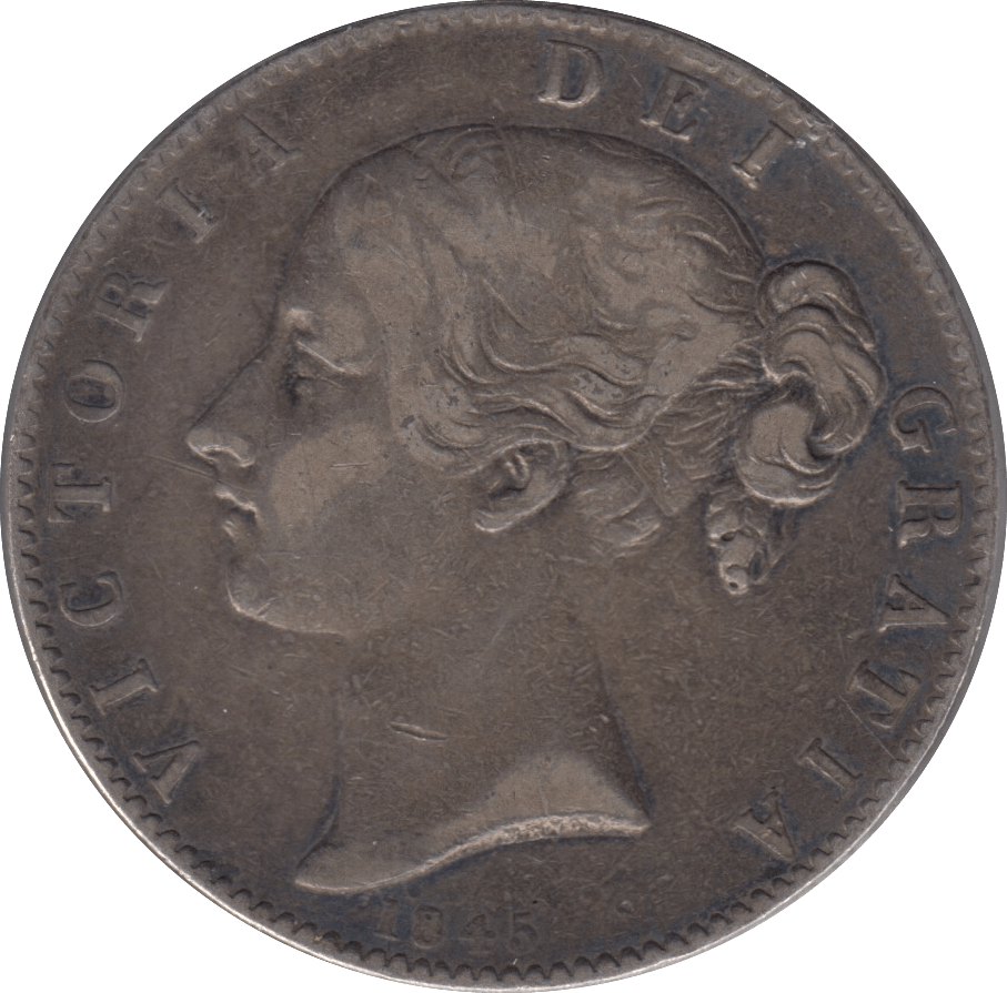 1845 CROWN ( GVF ) - CROWN - Cambridgeshire Coins