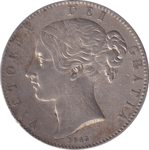 1845 CROWN ( GVF ) - CROWN - Cambridgeshire Coins