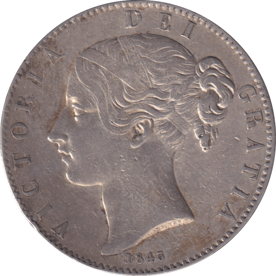 1845 CROWN ( GVF ) - CROWN - Cambridgeshire Coins