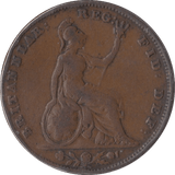 1845 FARTHING ( FINE ) - Farthing - Cambridgeshire Coins