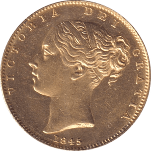 1845 GOLD SOVEREIGN ( AUNC ) - SOVEREIGN - Cambridgeshire Coins